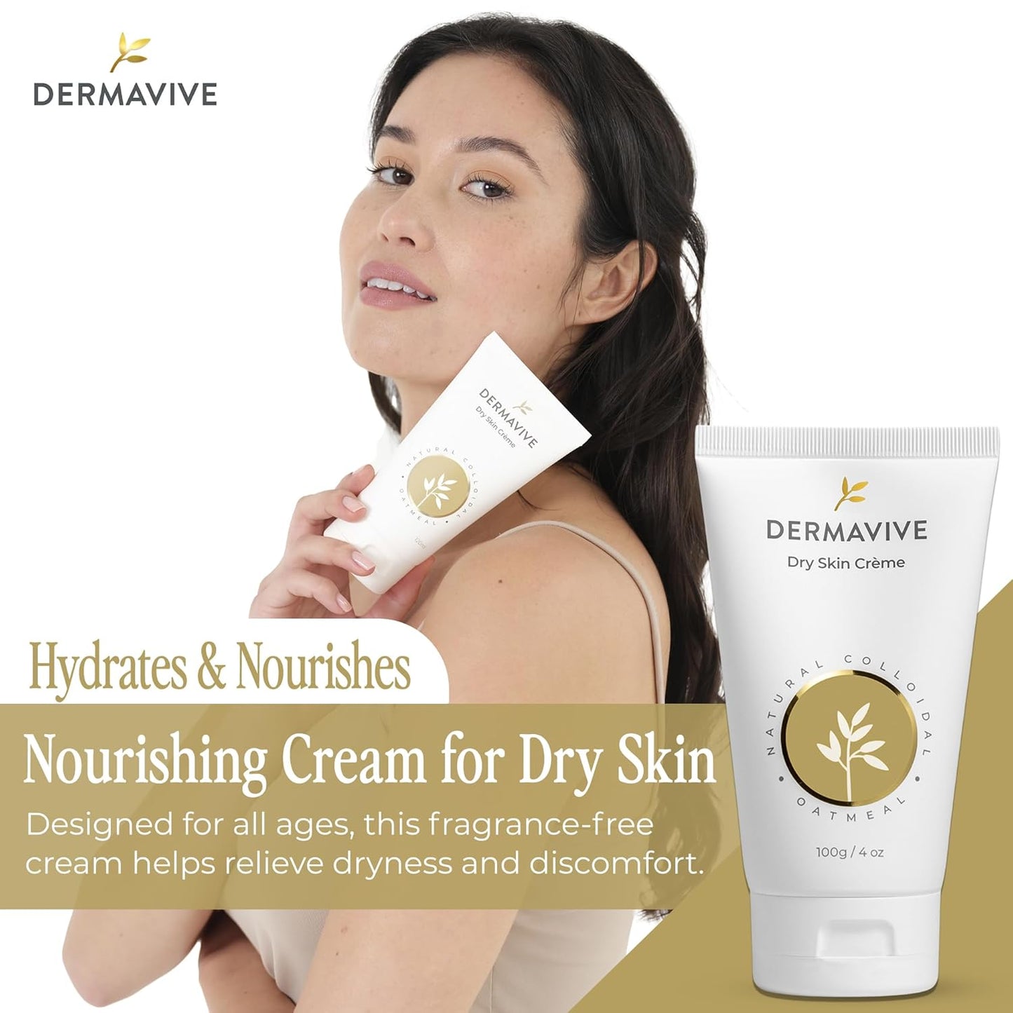 Sensitive Skin Care Bundle - Hydrating Facial Cleanser & Oatmeal Body Hydrator | For Dry, Flaky, Itchy Skin | 120ml + 100g