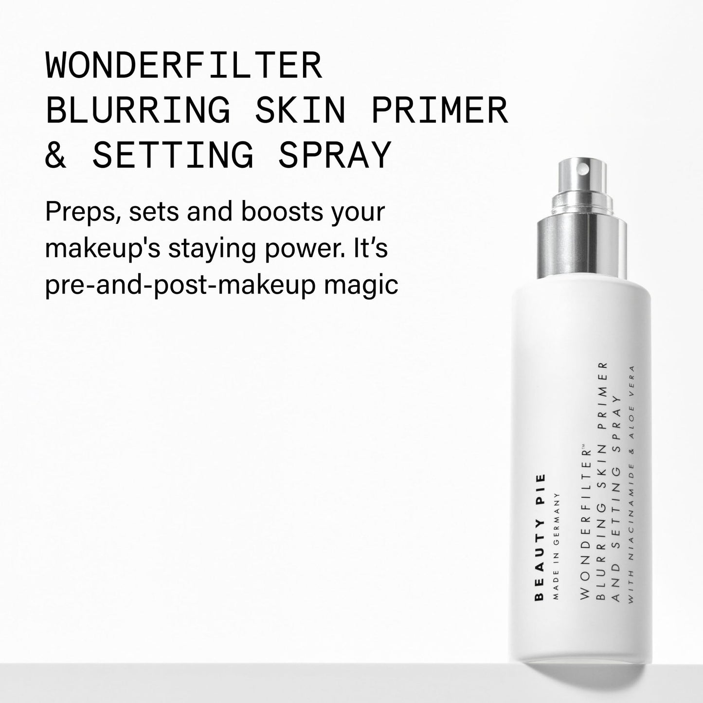 Beauty Pie Wonderfilter Blurring Primer & Setting Spray | Hydrating Primer