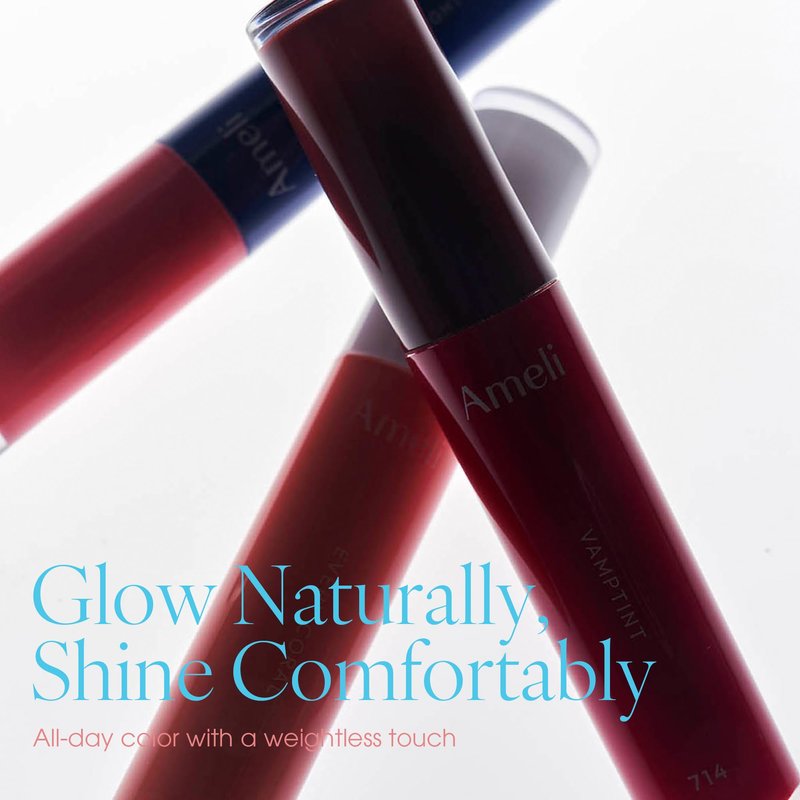 AmeliSeoul NARCISSISM LIP TINT 714 VAMPINT, Soft Shine Tinted Lip Stain, Conditions Lips + Gives a Natural, Dewy Flush (4.5g, 0.01 oz.)