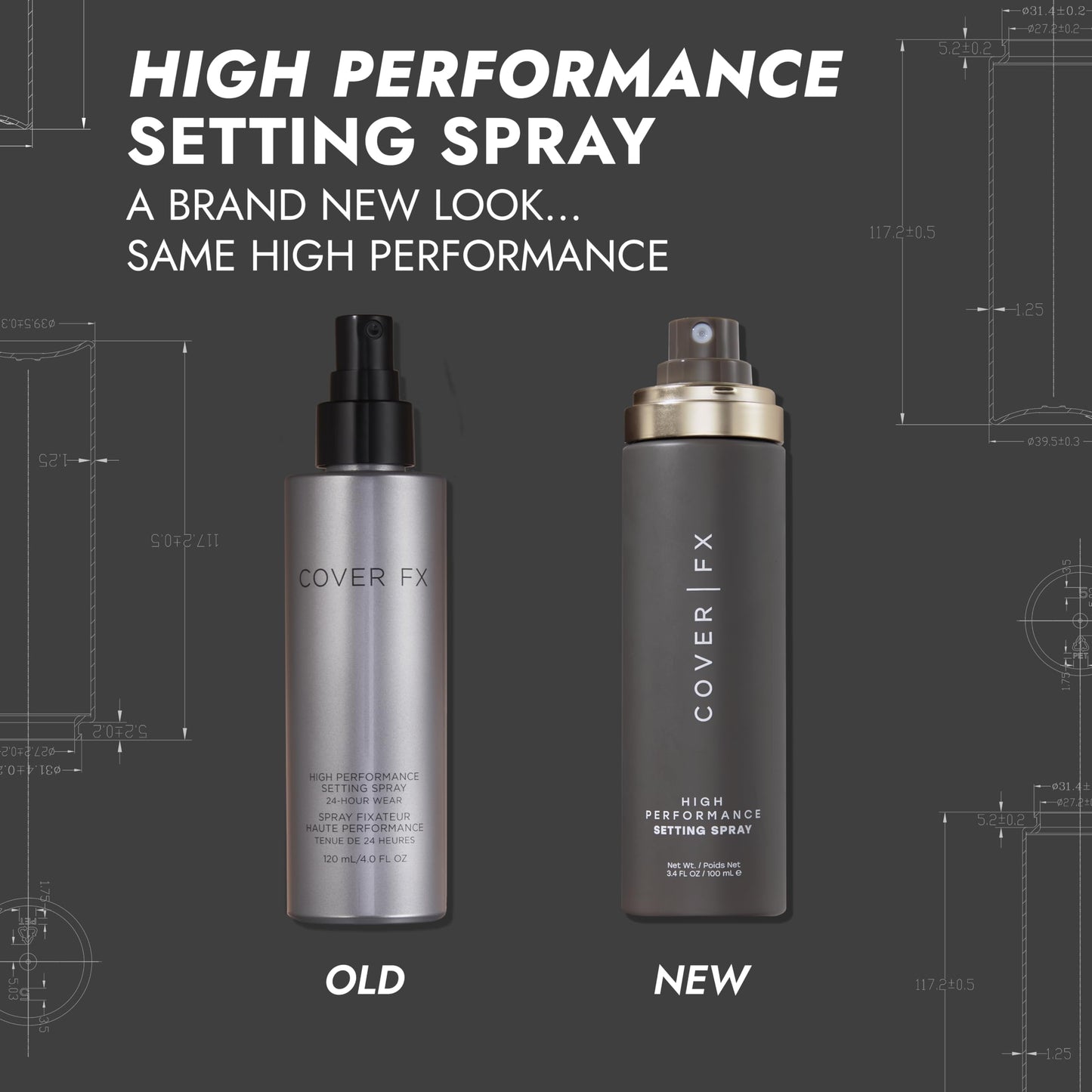 Cover FX High Performance Setting Spray - Long-Lasting Makeup Setting Face Spray - 3.4 Fl Oz size - 3.4 Fl Oz (Pack of 1)