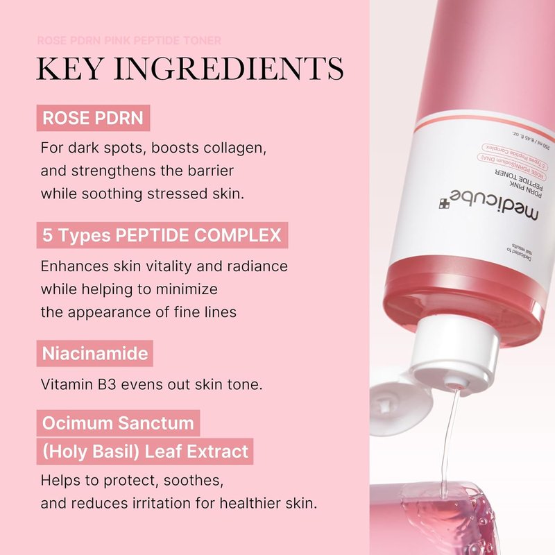 Medicube Pink Glow Home Care Duo - PDRN Pink Peptide Toner & Collagen Jelly Cream 110ml