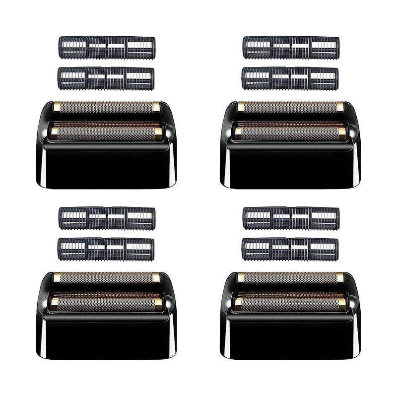 Replacement Foil & Cutters for BaBylissPRO Double Foil Shaver - 4 Pack (Black)