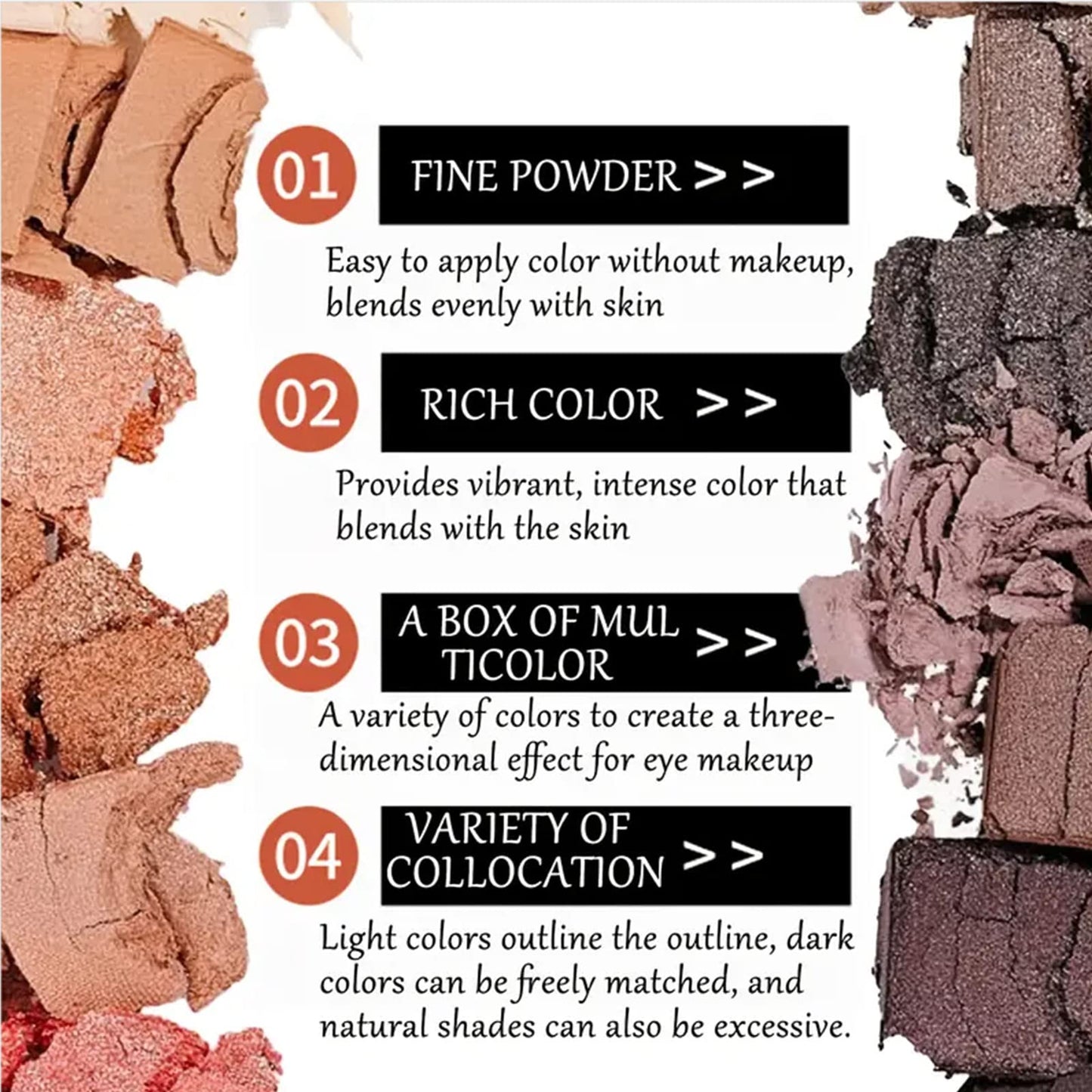 BOLOPER 12 Colors Makeup Nude Colors Eyeshadow Palette Natural Nude Matte Shimmer Glitter Pigment Eye Shadow Pallete Set Waterproof Smokey Professional Beauty Makeup Kit (Matte Color A)