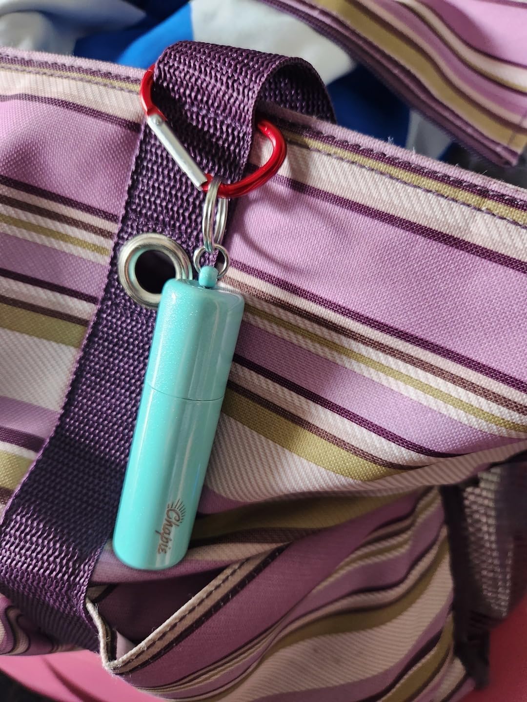 Chapie OG | Vacuum Insulated Lip Balm Keychain Holder, Prevents Melting & Messes | 3-Pack (Santa's Choice)