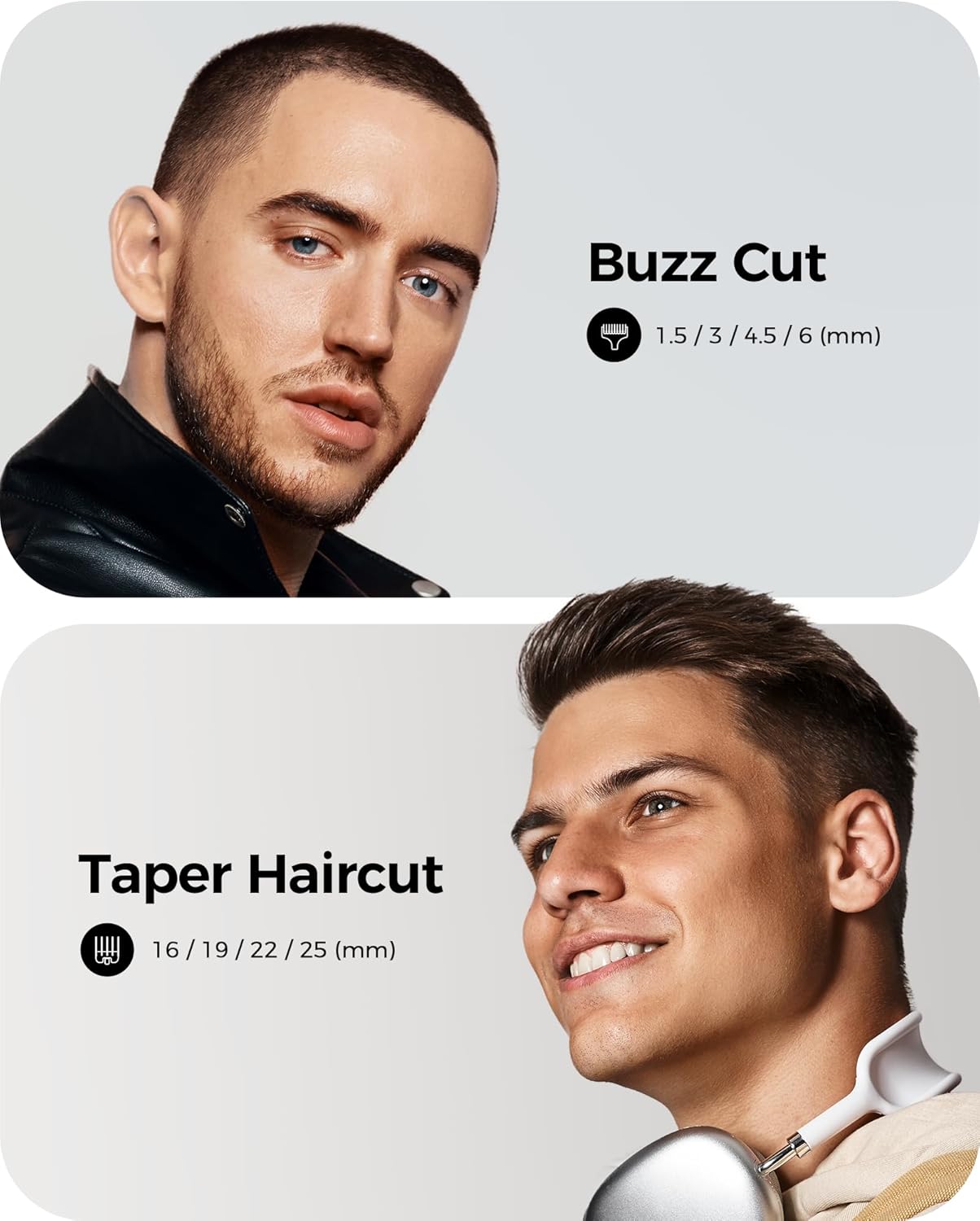 Professional Hair Clippers for Men - Cordless Barber Kit for Hair Trimming & Beard Grooming | Gold Finish