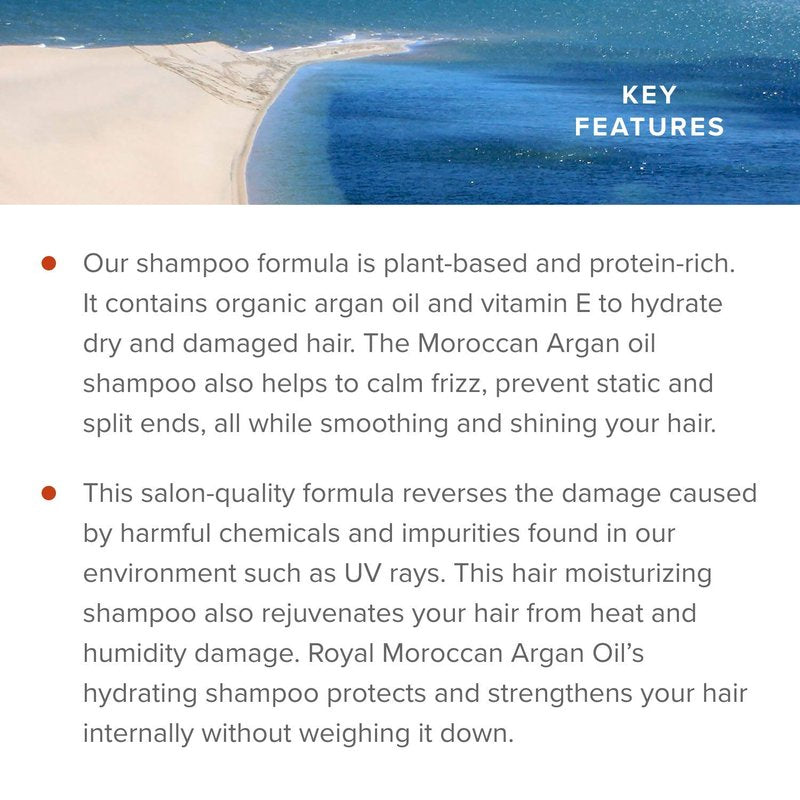 Royal Moroccan Sulfate-Free Shampoo, 500 ml, 16.9 oz