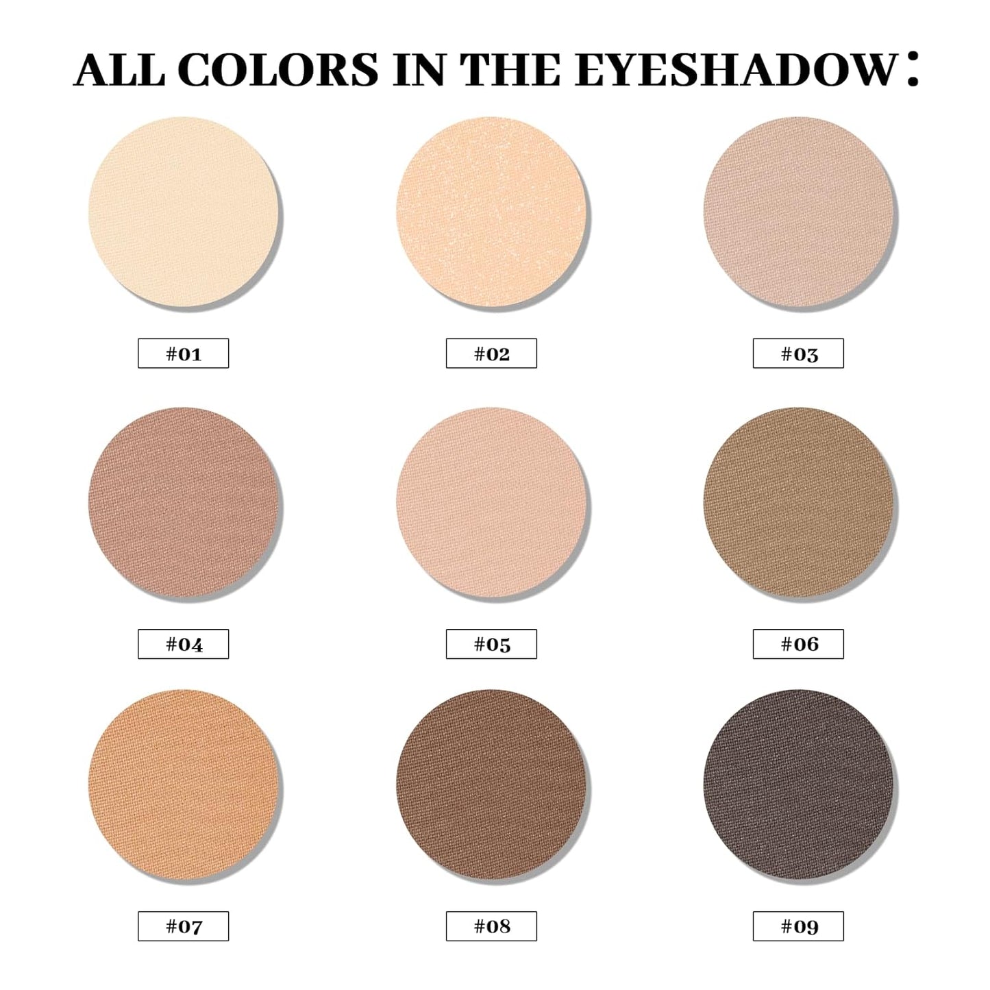 Neutral Eyeshadow Palette - MYSTER ROSEY Matte Makeup with Mirror | Vegan & Cruelty-Free - 0.5oz