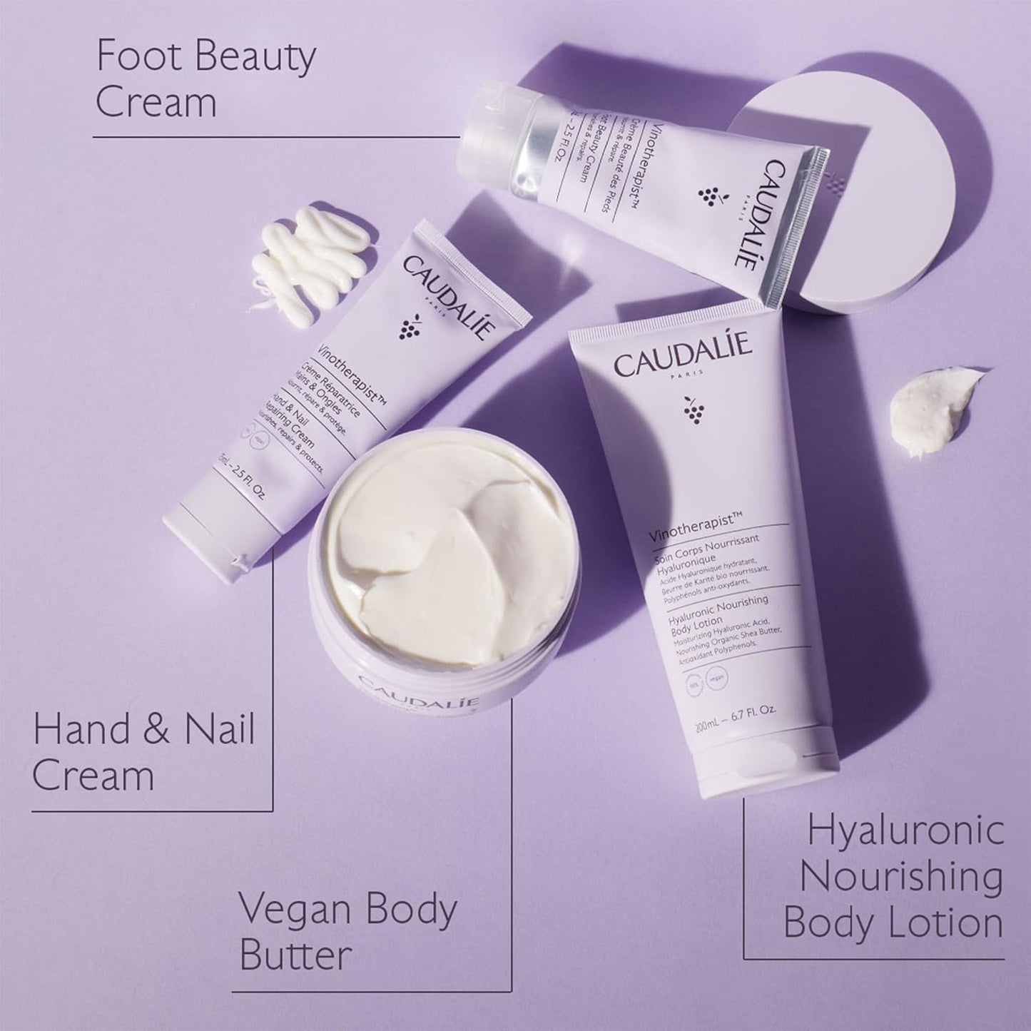 Caudalie Vinotherapist Hand & Nail Cream - Vegan Formula with Shea Butter & Grapeseed Oil | 3.4 oz
