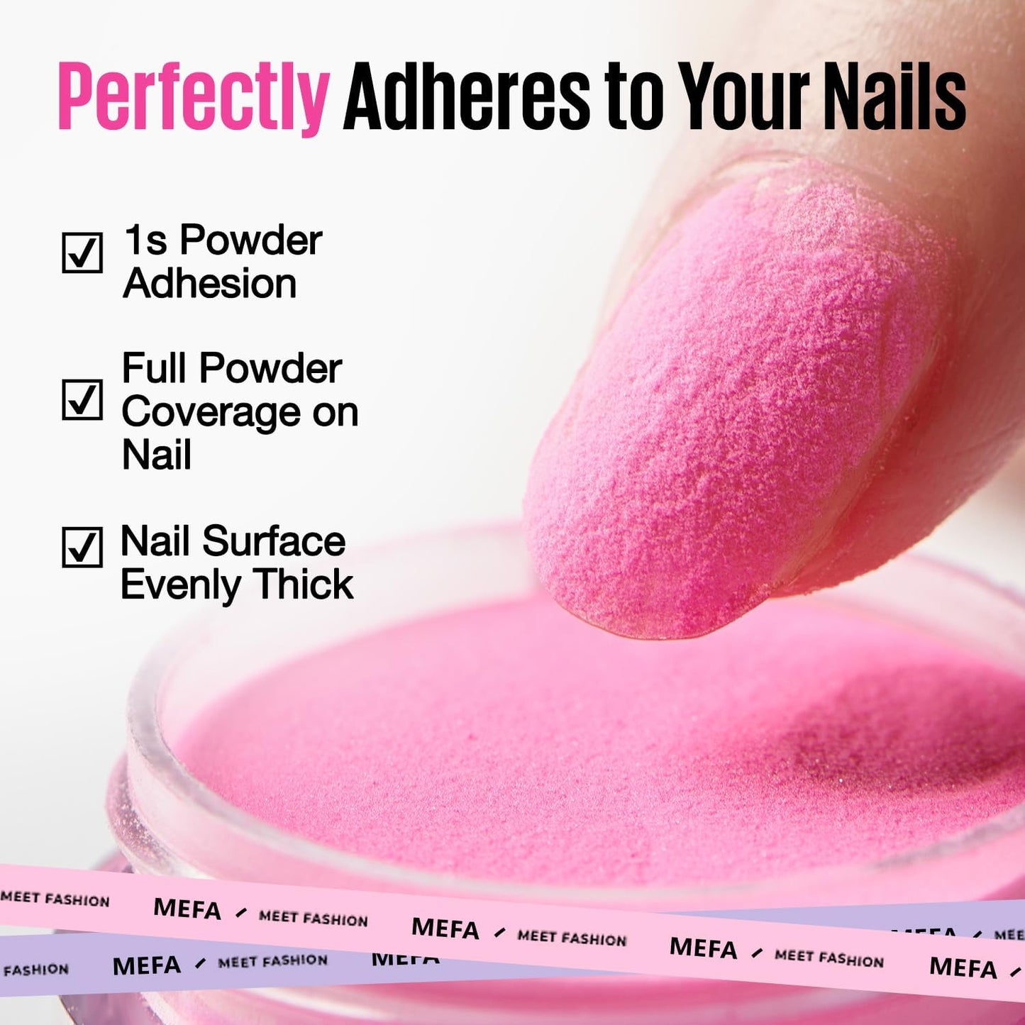 MEFA Dip Powder Liquid Set Base, Top Coat, Activator, Brush Saver 15 ml 0.5 Oz 4 Pcs with 5 Replacement Liquid Brushes for Dipping Powder Nail Kit No Nail Lamp Needed