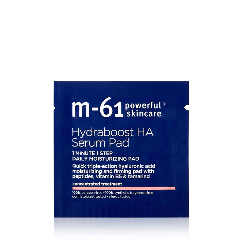 m-61 Hydraboost HA Serum Pad | Hyaluronic Acid Serum Pads to Firm and Moisturize Up to 48 Hours. Dermatologist Tested. Fragrance Free. For All Skin Types. Individually Wrapped - 10 Units