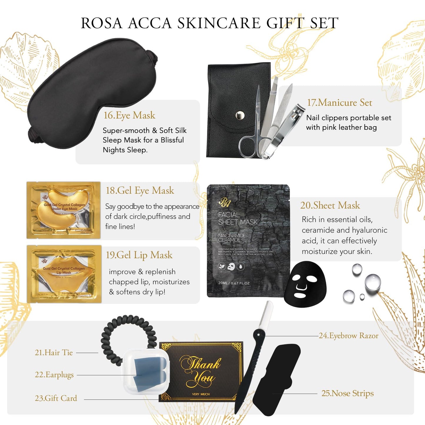 Gifts for Women & Men, Birthday Gifts, 30pcs Skin Care Gift Set for Women & Men, Fathers Day, Self Care Gift Kit, Bath & Body Gift Basket Set, Birthday, Christmas, Anniversary, Wife, Dad, Boyfriend