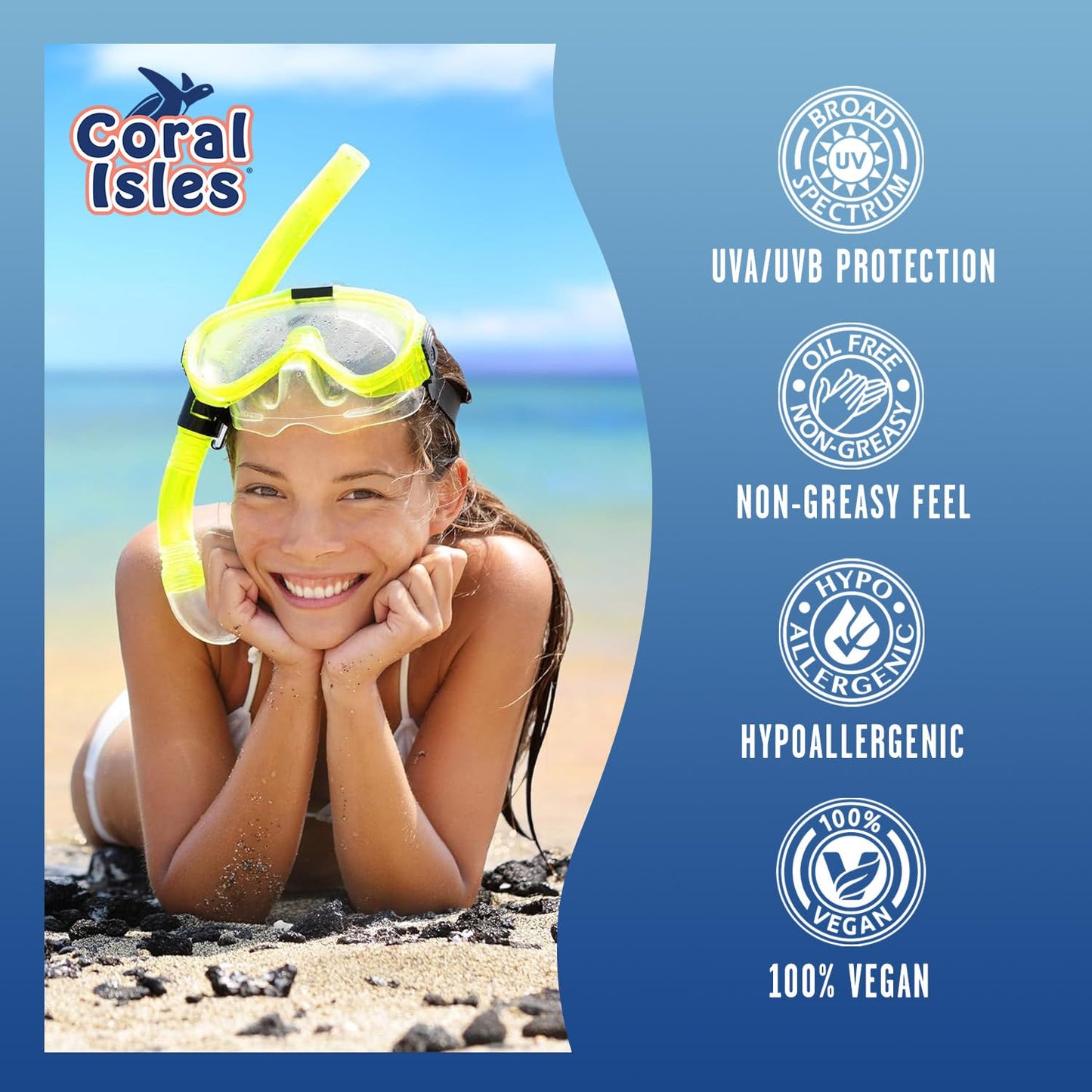 Coral Isles SPF 50 Sunscreen Spray Reef Compliant Broad Spectrum 16 Fl Oz