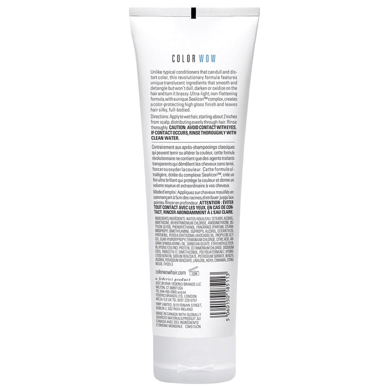 COLOR WOW Color Security Conditioner - Weightless Hydration for Fine Hair | Nourishing Argan Oil, Color Safe, Heat Protection