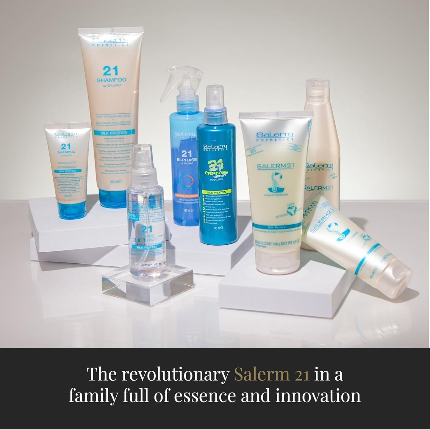 Salerm 21 Leave-In Mask & Conditioner - Jasmine & Amber - Anti-Frizz, Deep Hydration - 200 ml