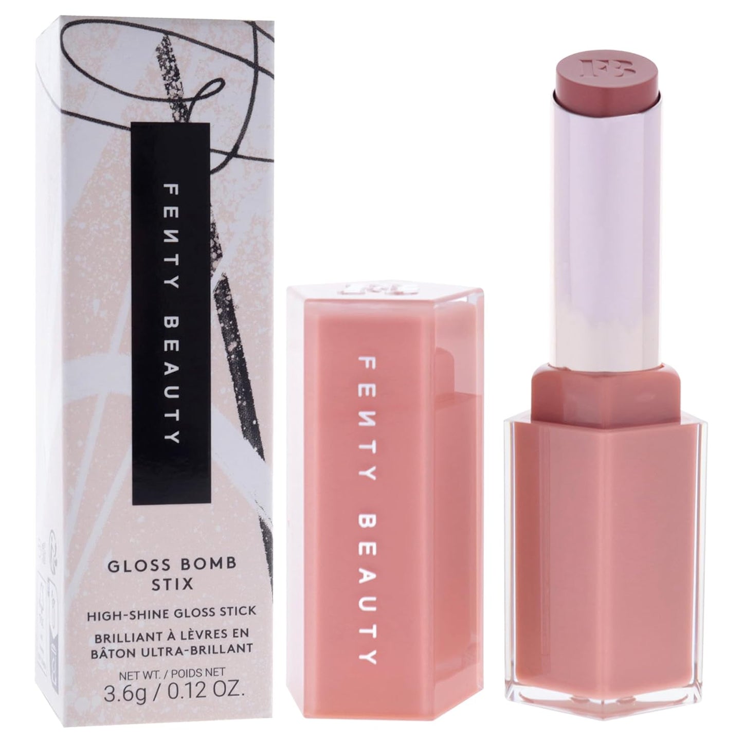 Fenty Beauty Gloss Bomb Stix - High Shine Lip Gloss Stick | 03 Fenty Glow - 0.12 oz