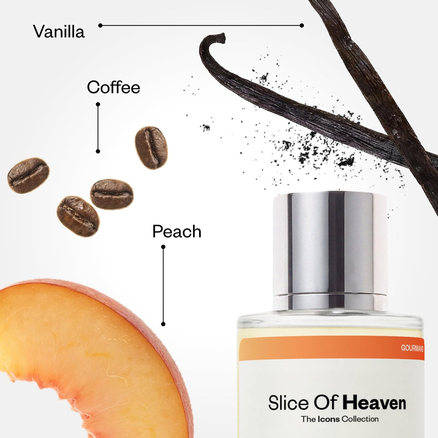 Dossier - Originals - Slice of Heaven - Eau de Parfum - Long-Lasting Sweet Almond Vanilla Fragrance - Feminine - 1.7 fl oz (50ml)