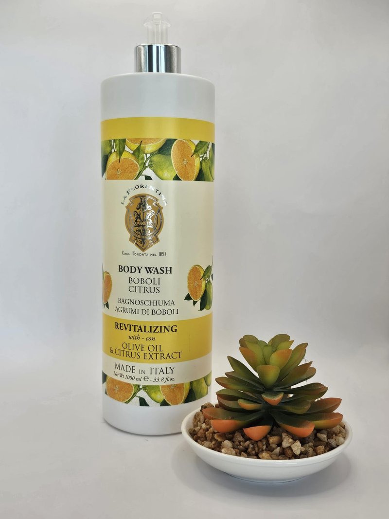 La Agrumi Di Boboli Florentina Revitalizing Citrus Body Wash with Olive Oil, Made in Italy, 33.8 fl oz