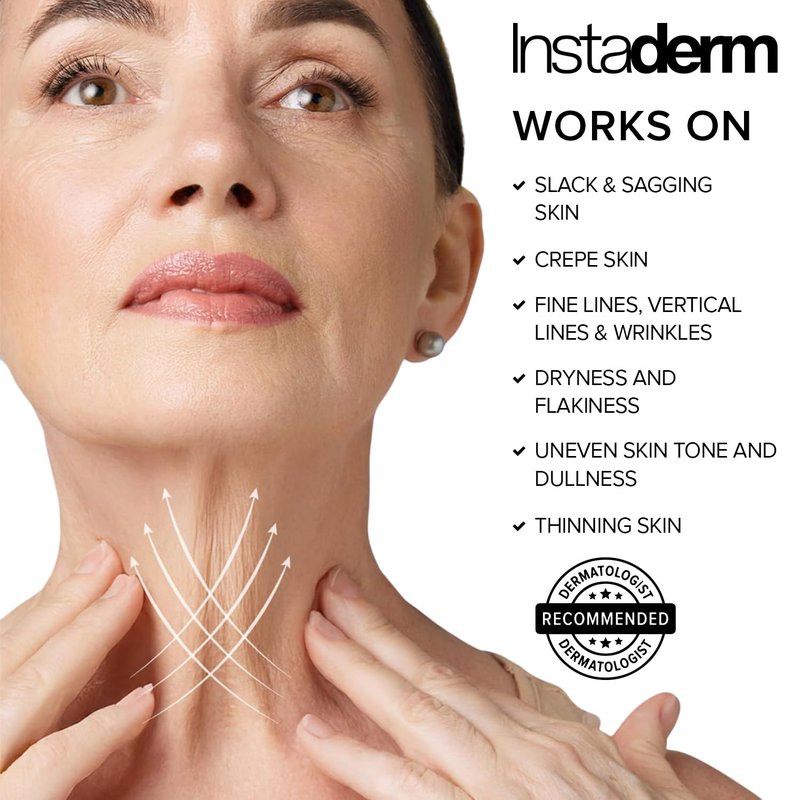 Neck & Décolleté Firming Cream – Anti-Aging Moisturizer for the Appearance of Crepey Skin, Wrinkles, Vertical Lines & Sagging - Improve Skin Tone, Texture & Hydration for Smoother-Looking Skin.