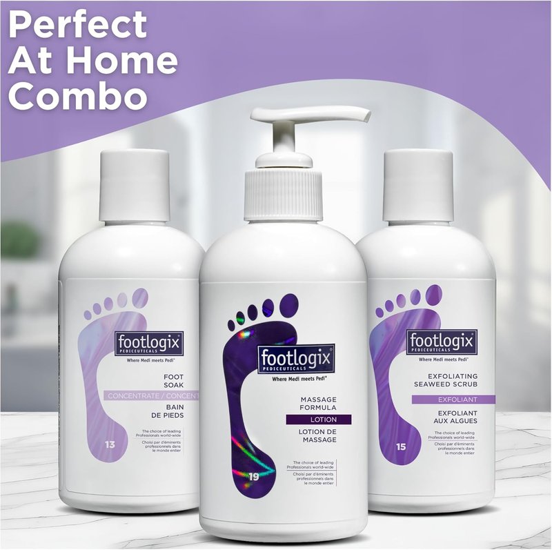 FOOTLOGIX Foot Soak Concentrate - Gentle Cleansing Foot Bath for Softening Dry Feet & Calluses | 8.45 oz