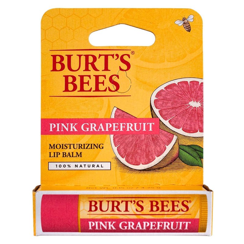 Burt's Bees Lip Balm - Pink Grapefruit Flavor - Moisturizing & Nourishing | Pack of 8 - 0.15 oz Each