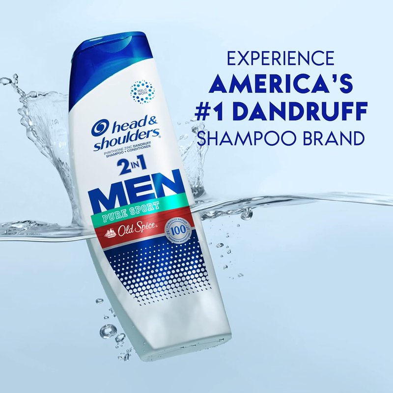 Head & Shoulders Men's Anti-Dandruff Shampoo & Conditioner - 1% Pyrithione Zinc | 31.4 fl oz Twin Pack