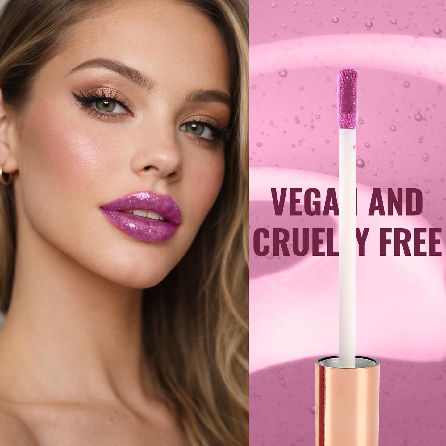 Frosted Lip Gloss Set - High Shine Finish | Vegan & Cruelty-Free, Perfect for Holiday Parties