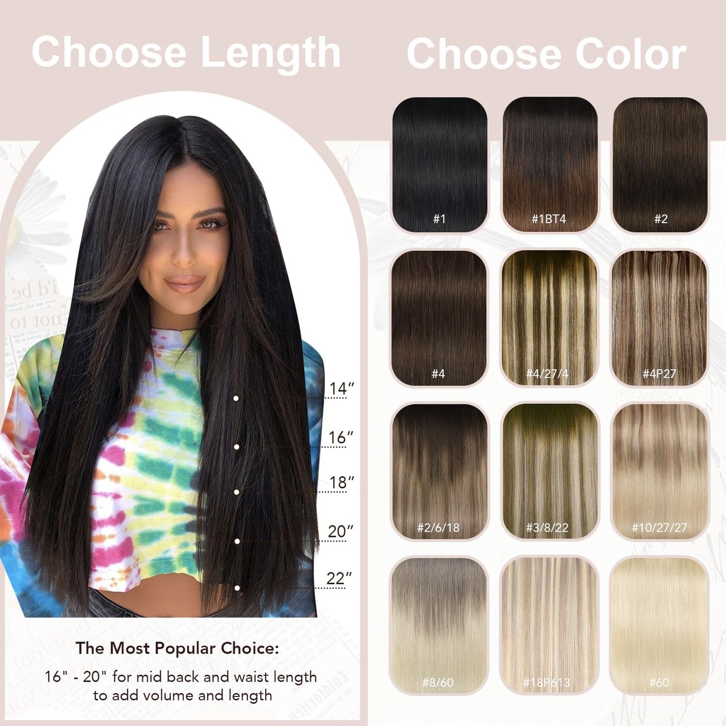 XDhair Black Clip in Hair Extensions Human Hair 100g 14Inch Black Clip in Hair Extensions 6Pcs Straight Real Hair for Women (#1,14Inch)