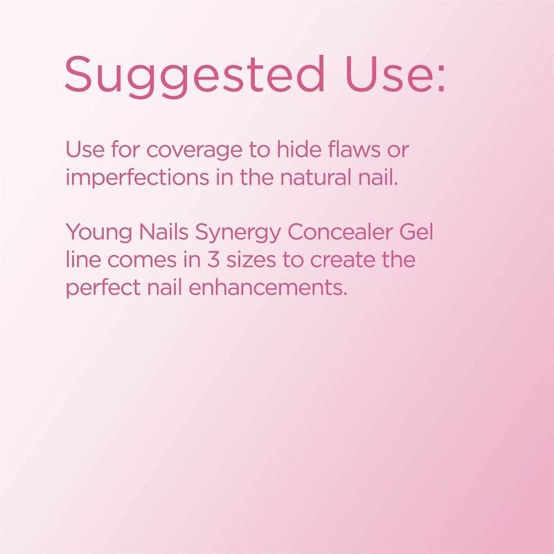 Young Nails Synergy Gel, Building, Concealer Peach, 1.05 oz