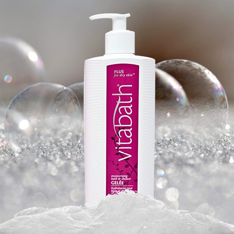 Vitabath Plus Moisturizing Bath & Shower Gel - Deeply Hydrating Body Cleanser with Replenishing Oils | 21 oz