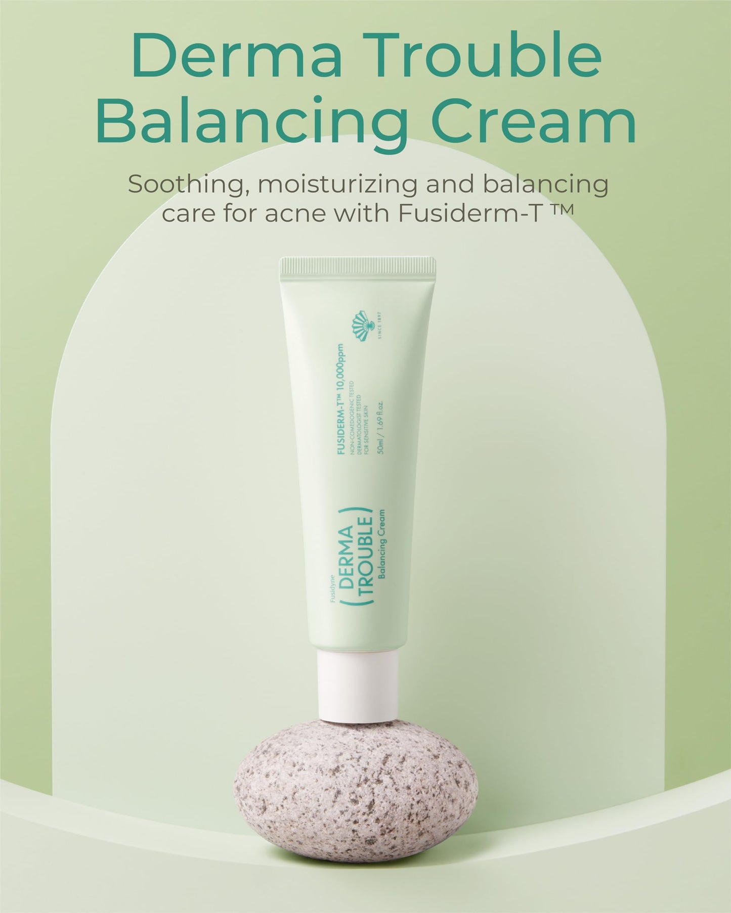 FUSIDYNE Derma Trouble Balancing Cream 1.7 fl oz, Fusiderm-T 10,000ppm