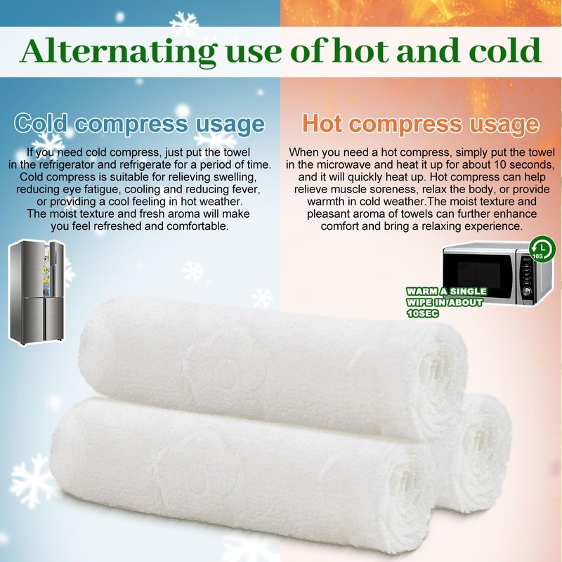 Moist Cotton Towel Bulk Moist Towelettes Individually Wrapped,White Towel Services,Refreshment Pre Moistened Towels for Dentist Travel Sport Party Hotel 50，Lavender