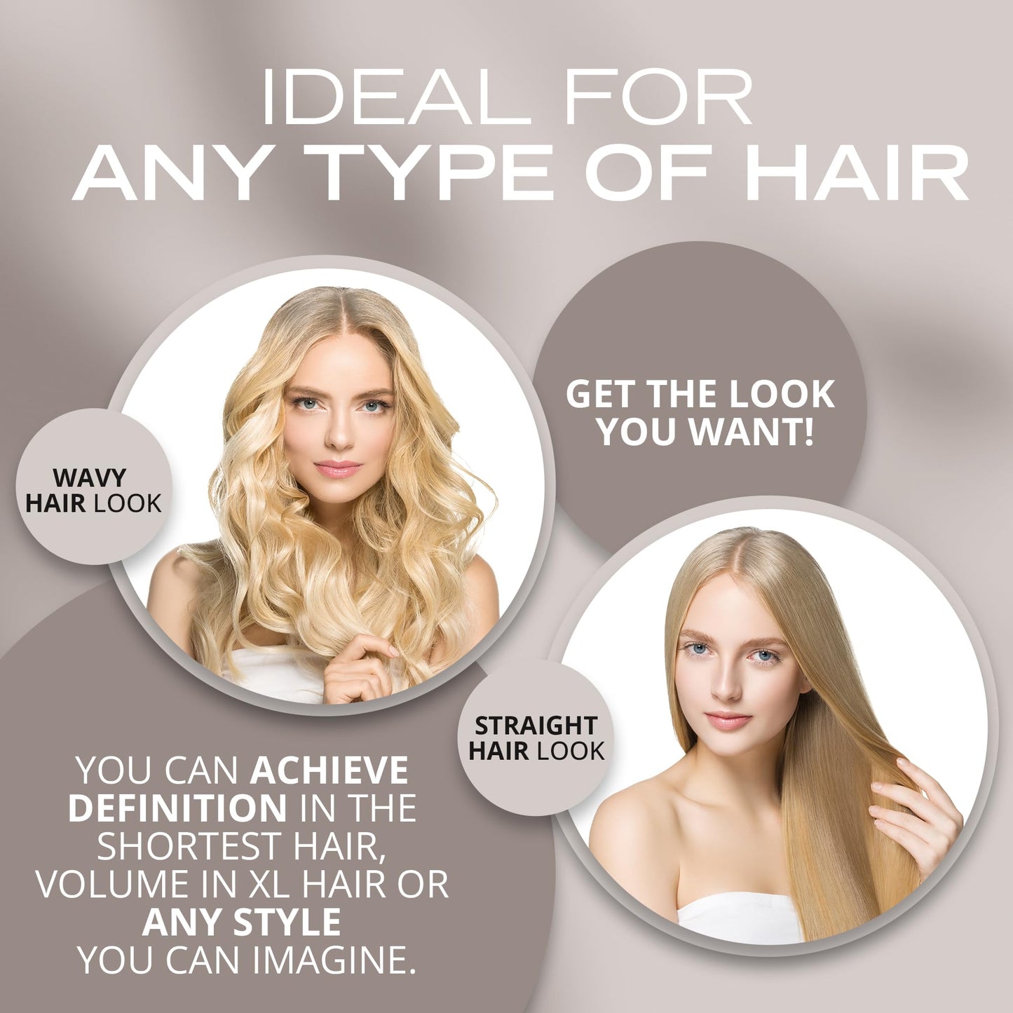 Corioliss | Hair Brushes for Women | Professional Titanium Round Barrel Ionic Hair Brush | Ideal for Styling Every Kind of Hair 43 MM