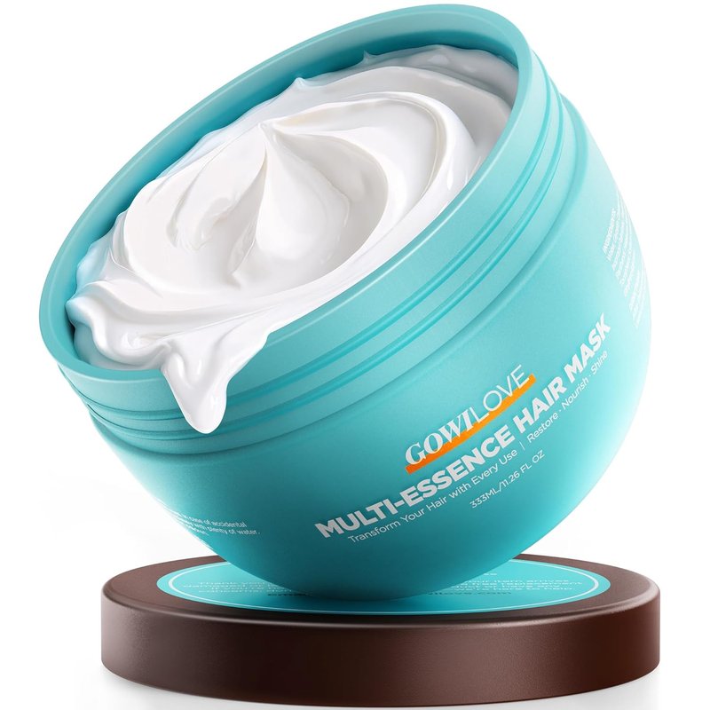 Hair Mask with 5 Botanical Oils - Ultra Moisture & Hydration Treatment | Dual-Protein Keratin Conditioner for Damaged Hair