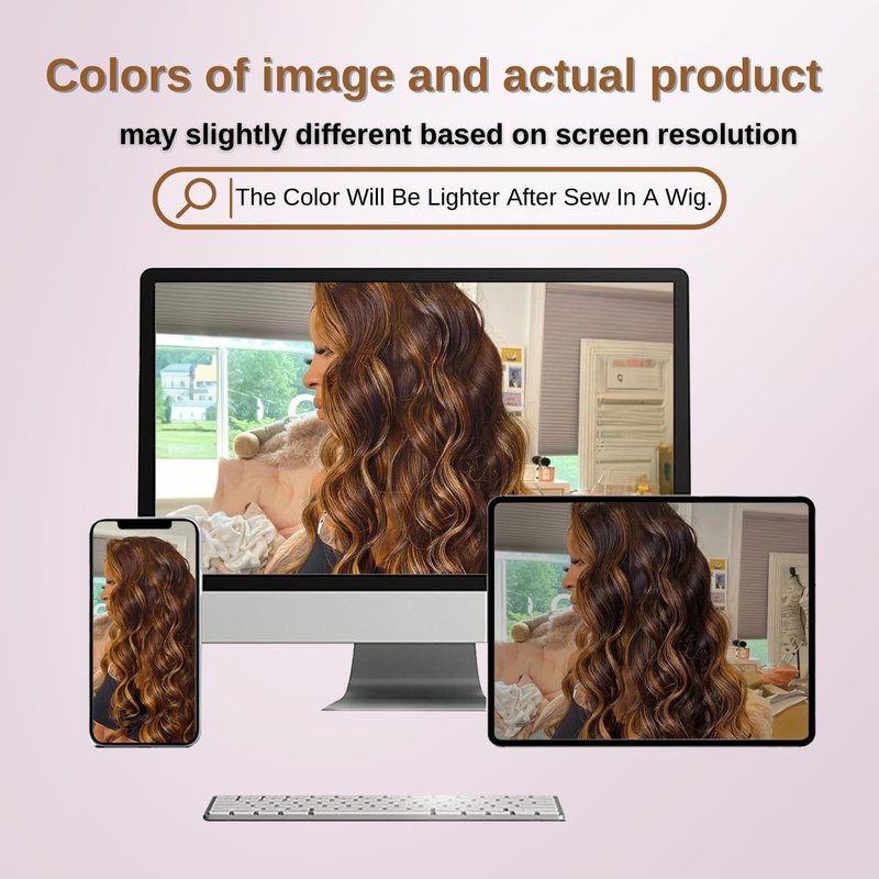 Long Deep Part 2x6 Closure Body Wave - Honey Blonde & Ombre Brown HD Lace, 10 Inch Real Human Hair