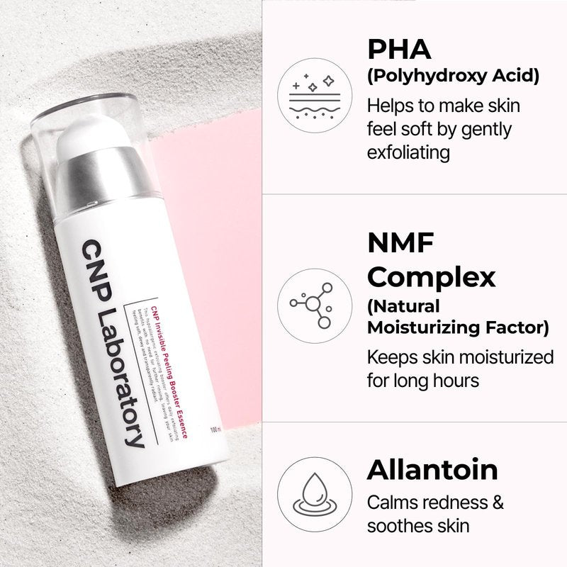 CNP Facial Polish - SKIN TONING PHA Daily Exfoliator, Low-irritating, Dead Skin Remover for Face & Body, Reduce Redness, Clinically Tested, Gifts for Women, Korean Skin Care (3.38 fl.oz / 100ml)