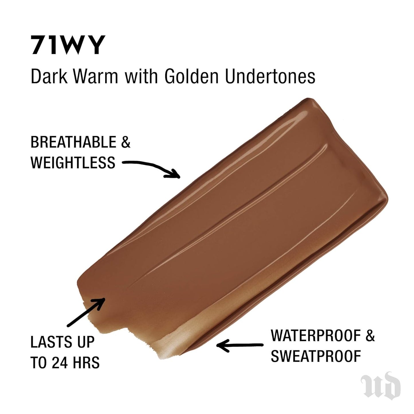 Urban Decay Stay Naked Liquid Foundation - Waterproof, Buildable Medium Coverage, Real-Skin Matte Finish | 1 fl oz