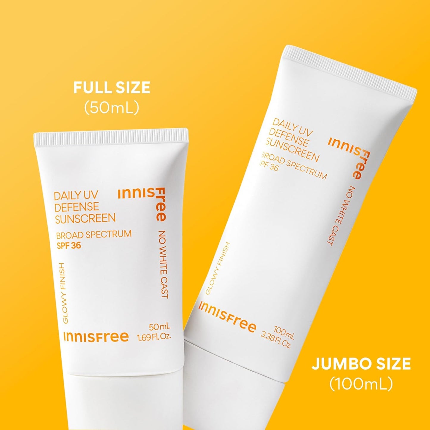 Innisfree Daily UV Defense Sunscreen SPF 50+ | Lightweight, Hydrating Korean Face Sunscreen with Invisible Finish