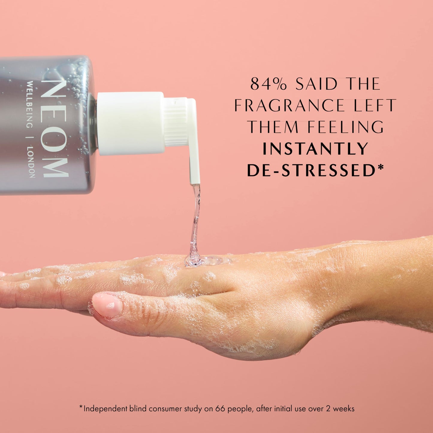Neom Real Luxury Hand Wash Refill, 600ml I 24 essential oils, including lavender, jasmine and sandalwood I 100% recyclable 600ml refill pouch I Cleanse, Soften and Replenish