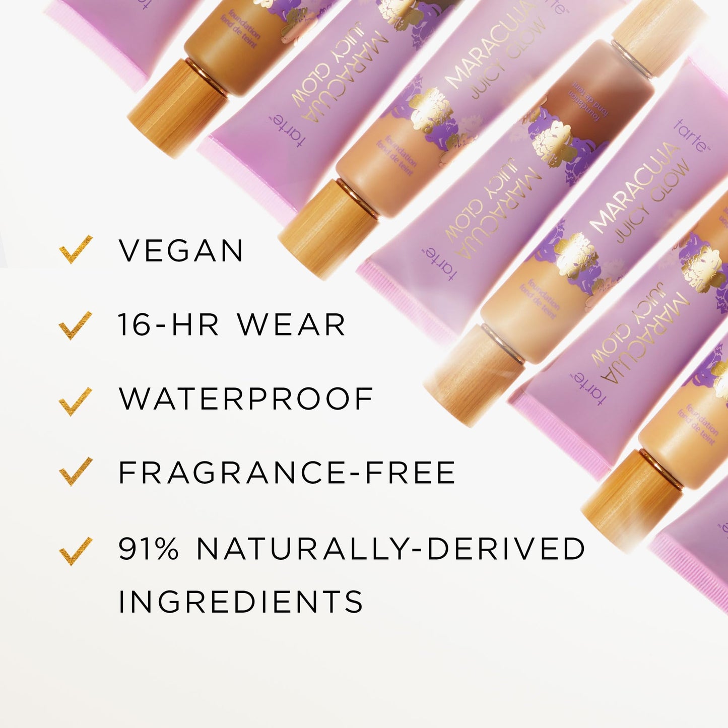 tarte maracuja juicy glow tint – Lightweight Tinted Moisturizer with Hyaluronic Acid for Radiant Skin, Buildable Medium Coverage, Waterproof, Vegan, Cruelty-Free, full size, 16N fair-light neutral