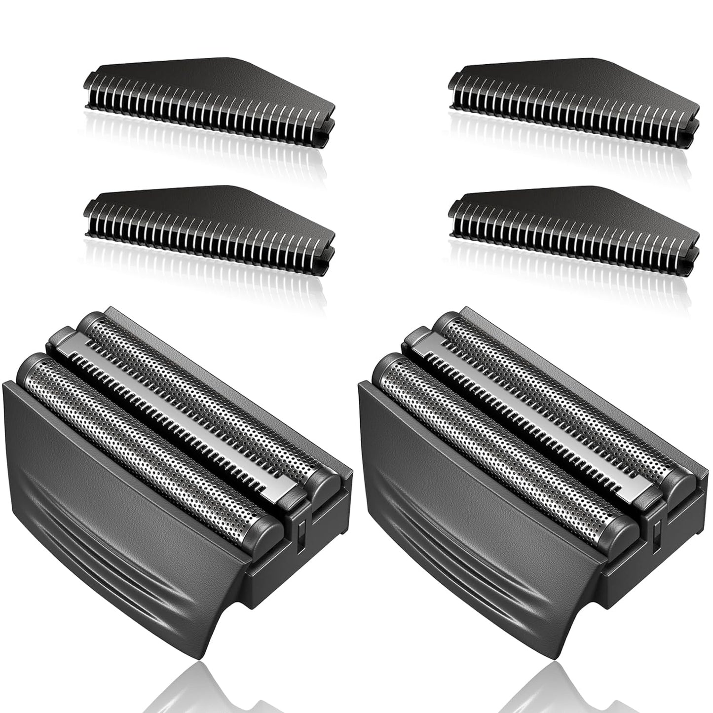 Shaver Replacement Foil Head - Compatible with Remington TITANIUM-X Flex & Pivot | 2-Pack Black