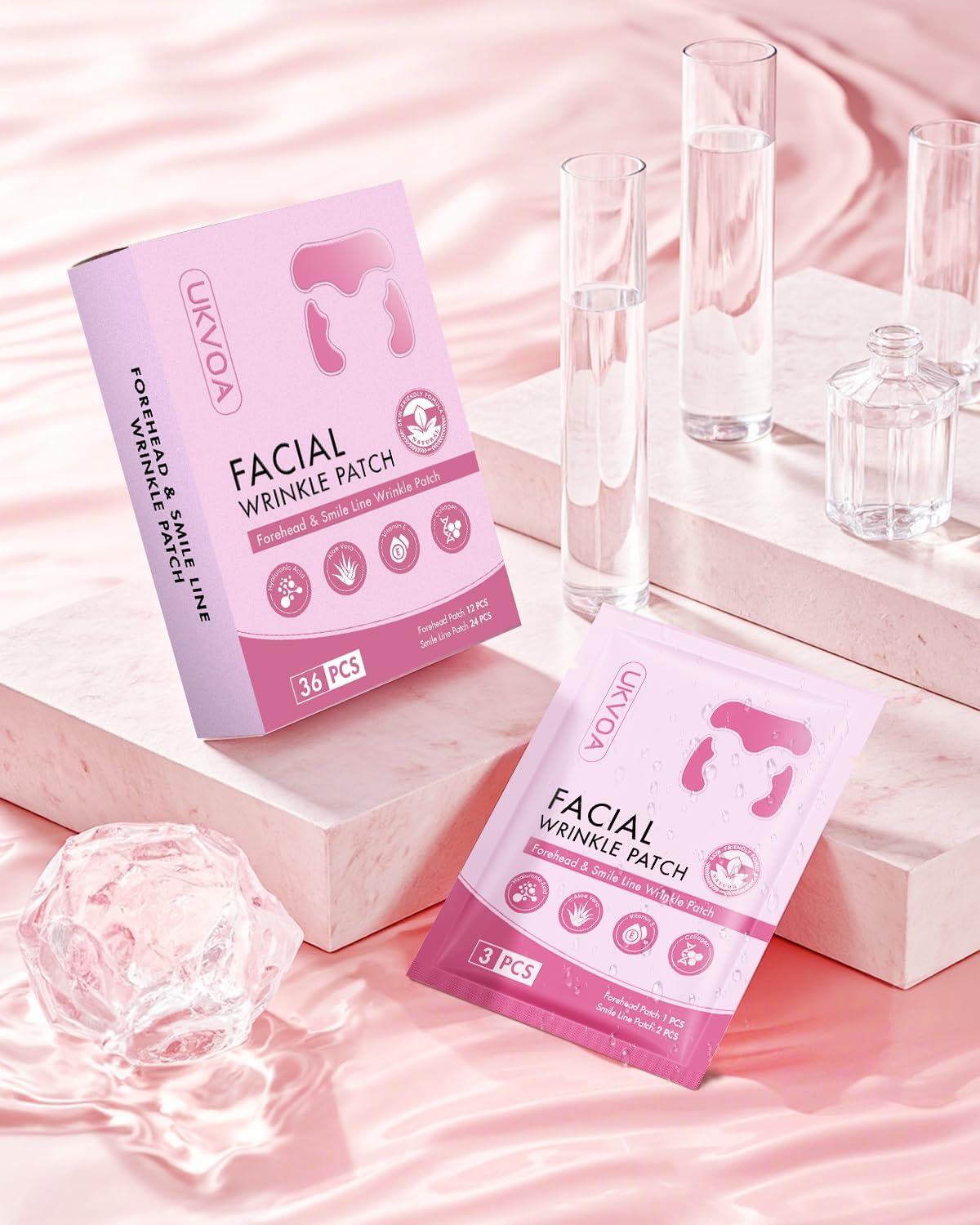 Smile Line Patches - Overnight Facial Wrinkle Treatment with Vitamin E for Youthful Skin | Anti-Aging Solution