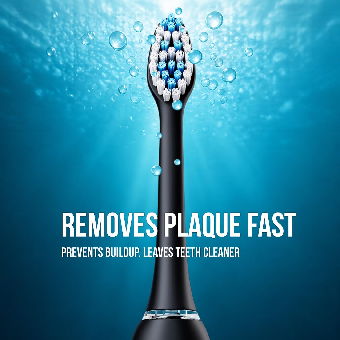 Acteh Sonic Electric Toothbrush Dual Set – Plaque Removal & Whitening, 5 Modes, Smart Timer, 6-Week Battery, 2 Toothbrushes