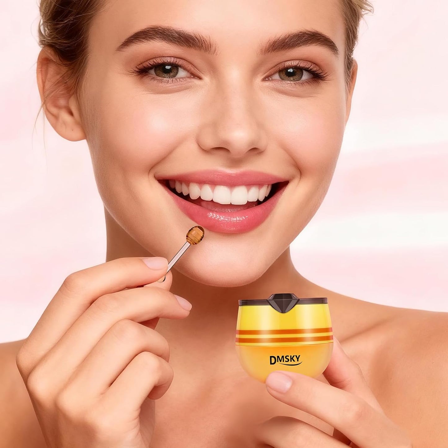 Bee Lip Balm Set - 12 PCS Honey Pot Propolis Sleeping Mask for Dry Lips | Perfect Gift for Women & Girls
