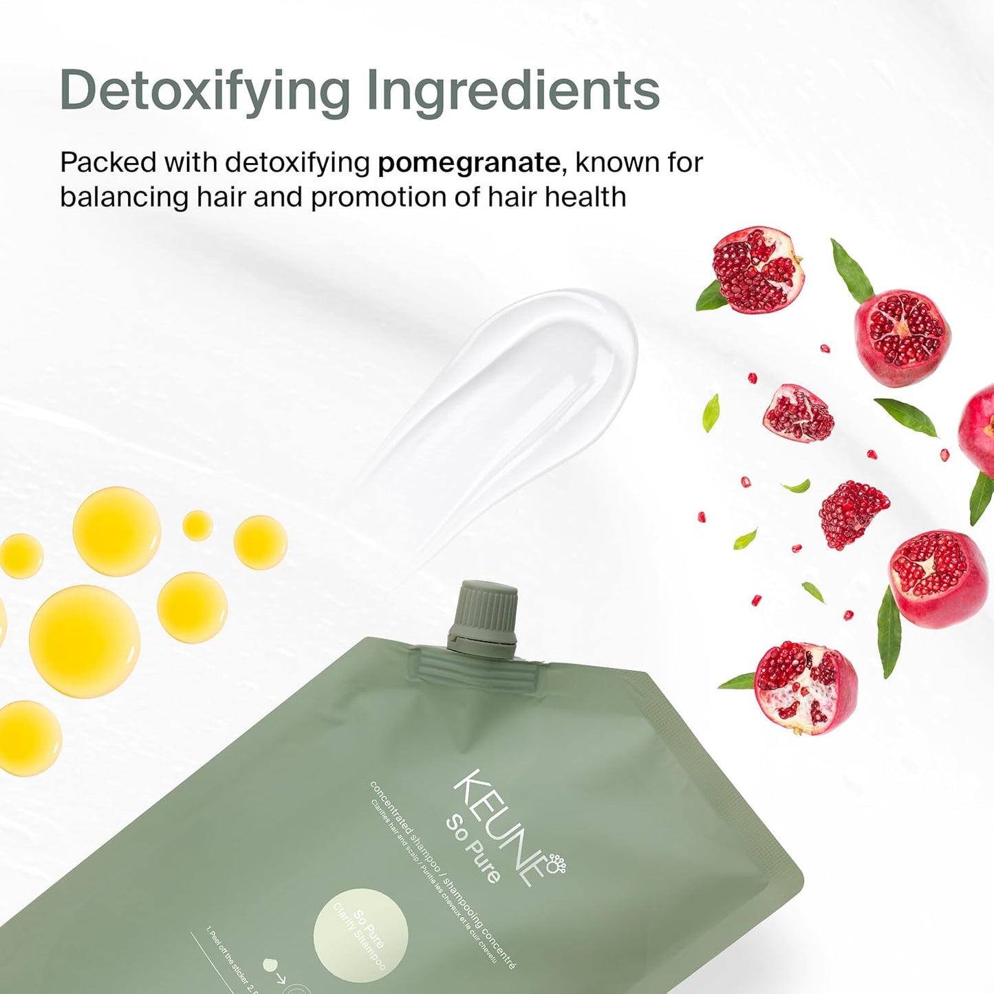Keune So Pure Clarify Shampoo Refill - Deep Cleansing Detox Formula | 13.5 Fl Oz