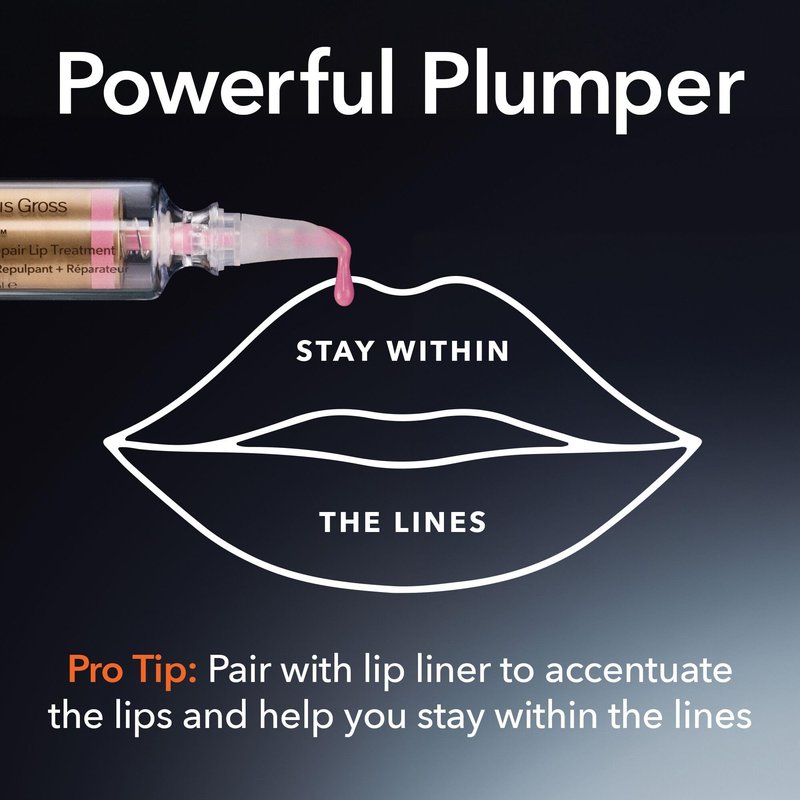Dr Dennis Gross DermInfusions Plump + Repair Tinted Lip Treatment, Brown - Visibly Plumps & Defines Lips with Hyaluronic Acid & Peptides - Repairs Moisture Barrier - 4 mL