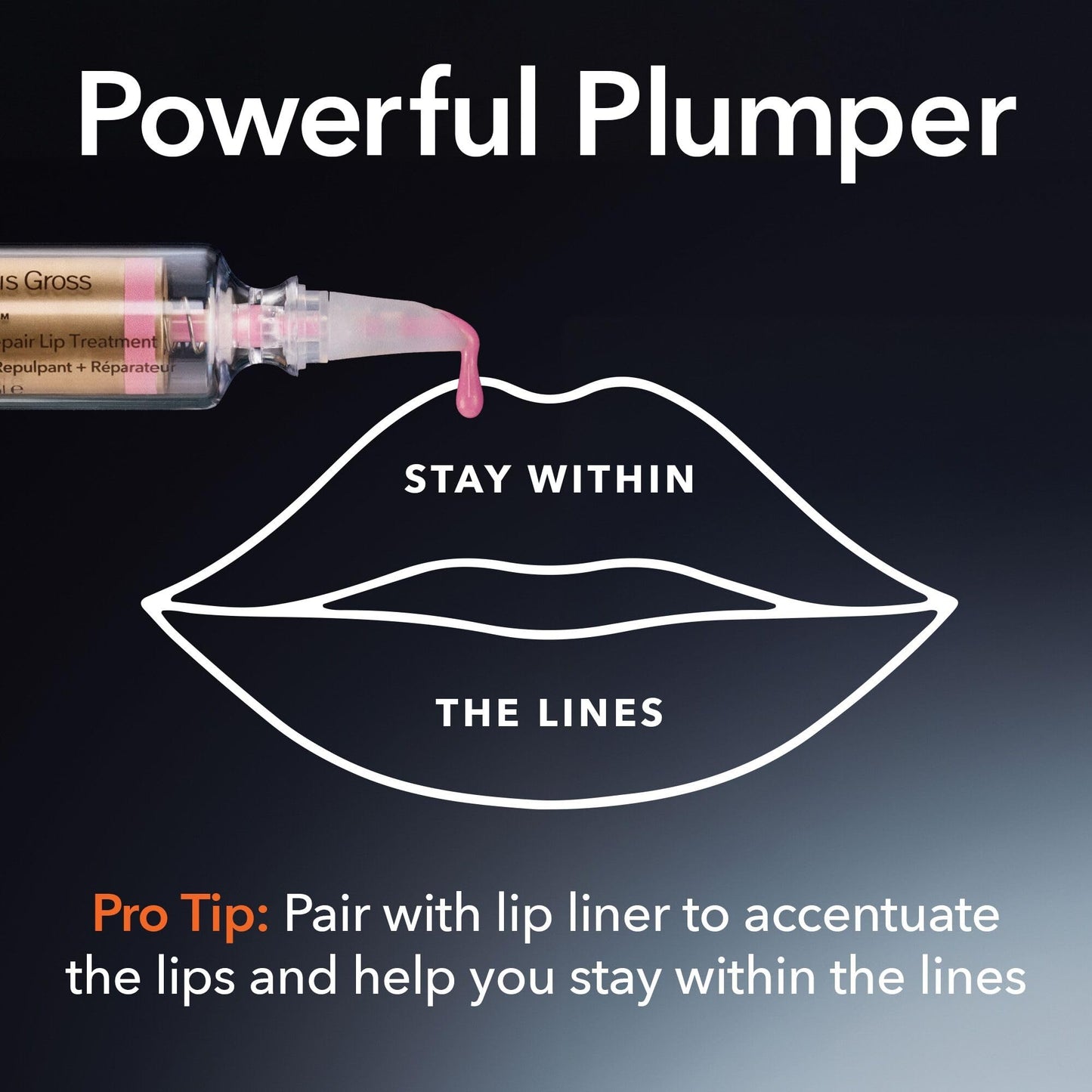 Dr Dennis Gross DermInfusions Plump + Repair Tinted Lip Treatment, Berry - Visibly Plumps & Defines Lips with Hyaluronic Acid & Peptides - Repairs Moisture Barrier - 4 mL