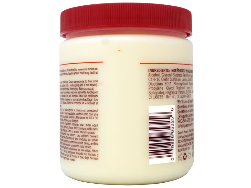 Queen Helene Cholesterol Hair Conditioning Cream, 15 Oz (Pack of 6) (Packaging May Vary)