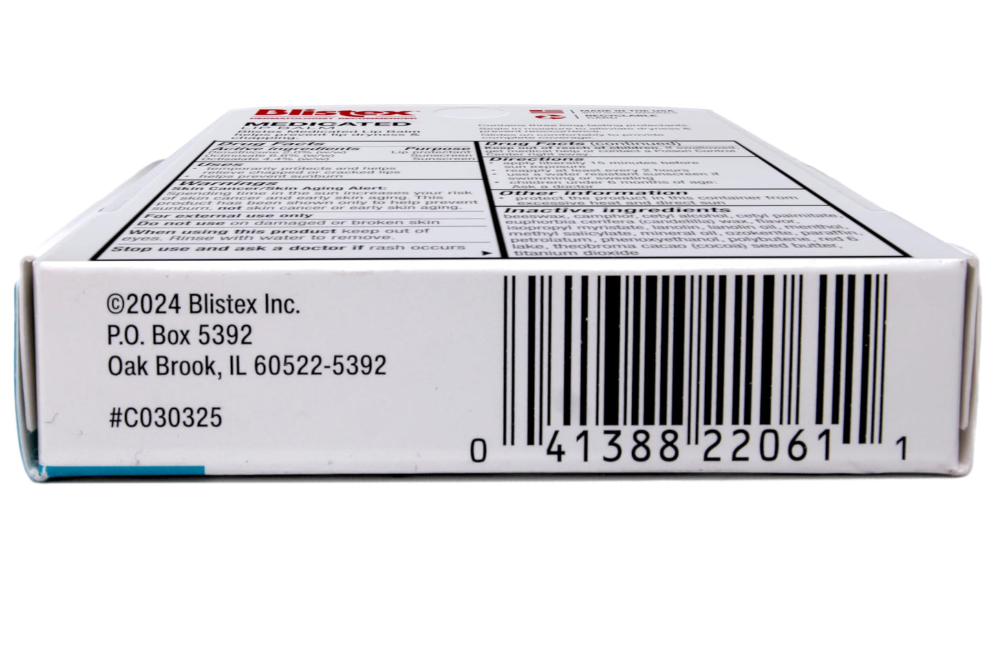 Blistex Medicated Lip Balm, 0.15 Ounce, SPF 15, Hydrating, Pack of 24