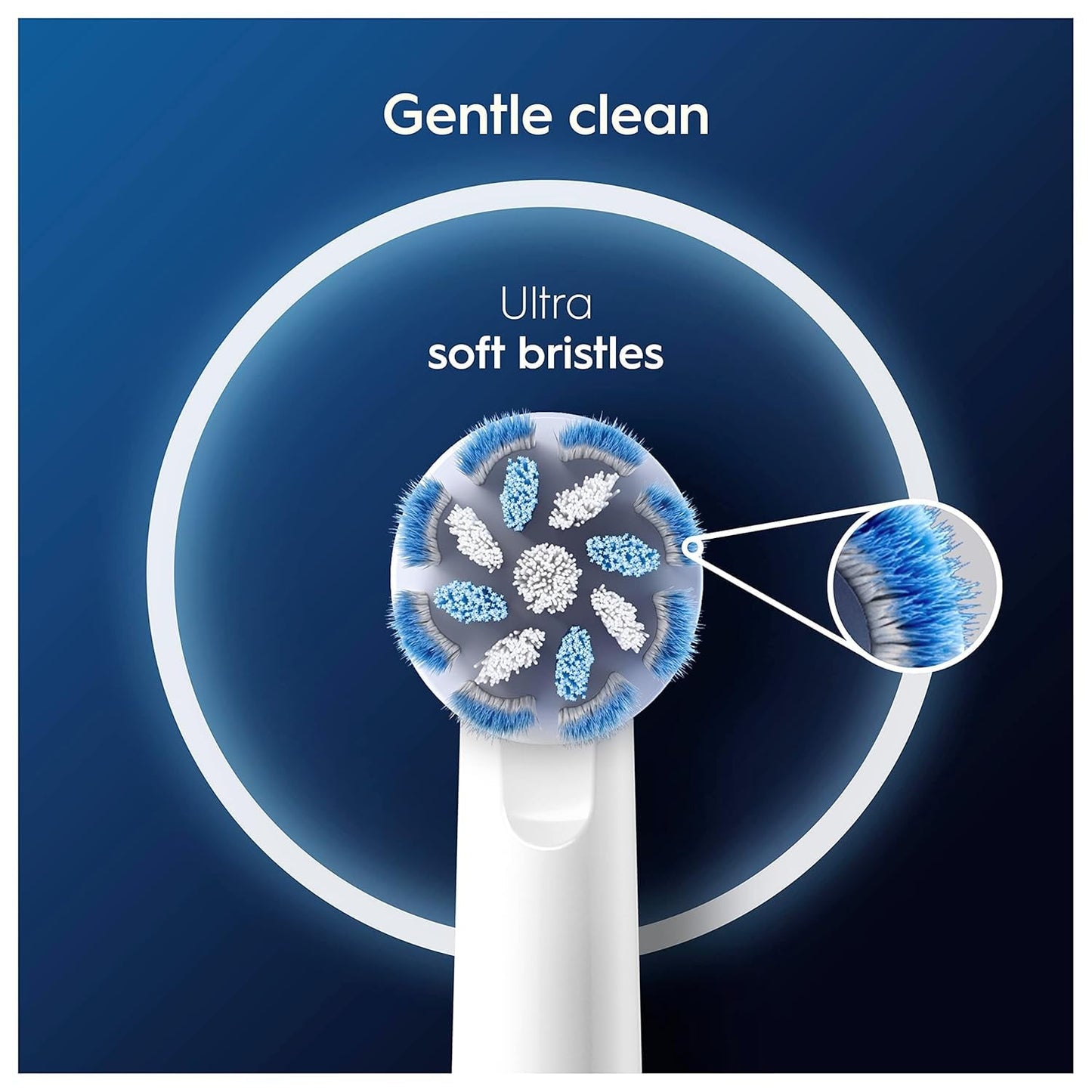 Oral-B Pro Sensitive Clean Replacement Brush Heads, Pack of 4, Extra Soft Bristles, Compatible with Oral-B Electric Toothbrush Handles (International Version)