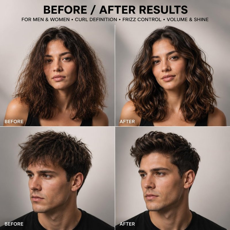 Iced Out Silk Mousse Foam | Volumizing & Curl Enhancing Hair Mousse for Men & Women – Frizz Control, Adds Shine, Long-Lasting Shape & Hold | 7.10 fl oz